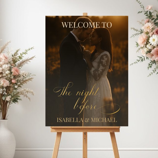 Elegant The Night Before Rehearsal Dinner Poster (Von Creator hochgeladen)