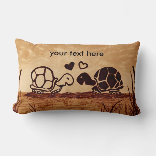 Elégant thème LOVE Coussin Lumbar personnalisé (Recto)