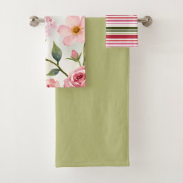 Elegant Three Piece Badhandtuch Set