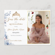 Elegant Tiara Quinceañera Foto Save the Date