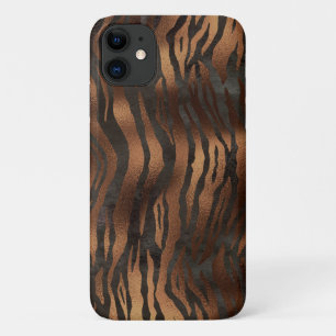 Elegant Tiger Chic Black Bronze Stilvoll Case-Mate iPhone Hülle