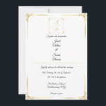 Elegant Timeless Formal Gold Wedding Invitation Einladung<br><div class="desc">Invite your guests in timeless style with this elegant gold wedding invitation. Featuring refined typography and shimmering gold accents, this design perfectly balances modern sophistication with classic charm. Ideal for black-tie, formal, or traditional weddings, this customizable template allows you to edit all text for names, dates, and venue details. Pair...</div>