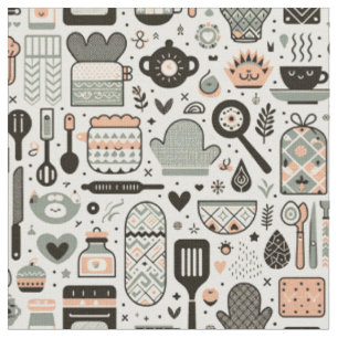 Élégant Tissu Artistique - Design Culinaire Modern
