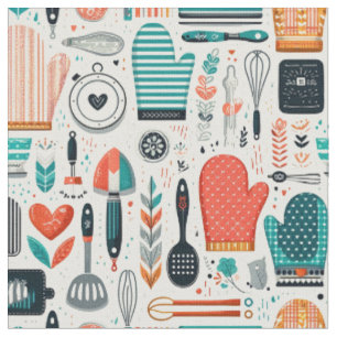 Élégant Tissu Artistique - Design Culinaire Modern