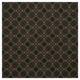 Élégant tissu en tuile rouge et Brown - Geo