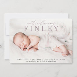 Élégant titre | Faire-part de naissance photo