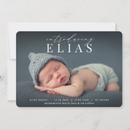 Élégant titre | Faire-part de naissance photo