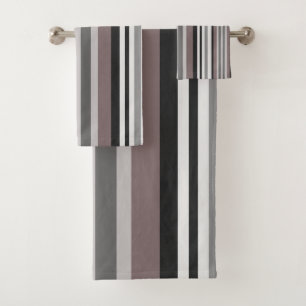 Elégant Tons Terre Brown Savannah Stripes Motif