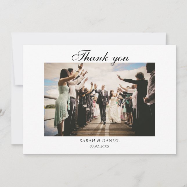 Elegant Toscana Wedding Danke für die Einladung (Vorderseite)