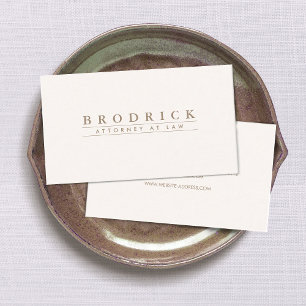 Elegant Traditionelles Elfenbein Beruflich Visitenkarte