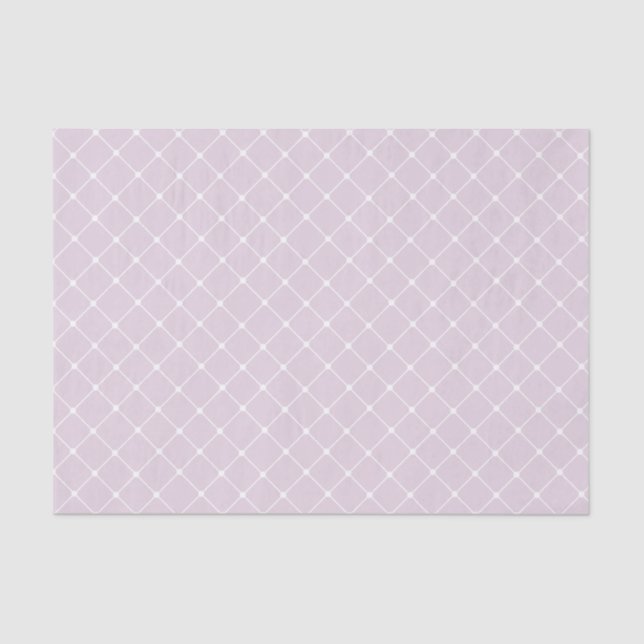 Elegant Trellis Pattern | Lavendel Seidenpapier (Vorderseite)