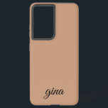 Elegant Trendy Brown Cusstomize Samsung Galaxy Hülle<br><div class="desc">Elegante Trendy Brown Customize Sansung Galaxy S21  Hüllen, </div>