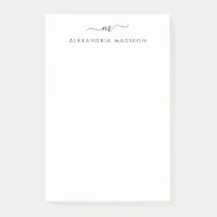 Elegant Trendy Chic Stilvoll Girly Script Monogram