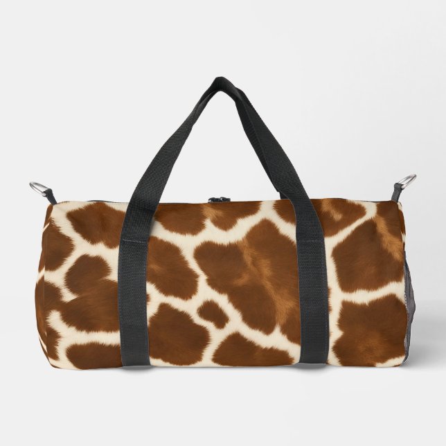 Elegant Trendy Cow Faux Leather Collection Duffle Bag (Vorderseite)