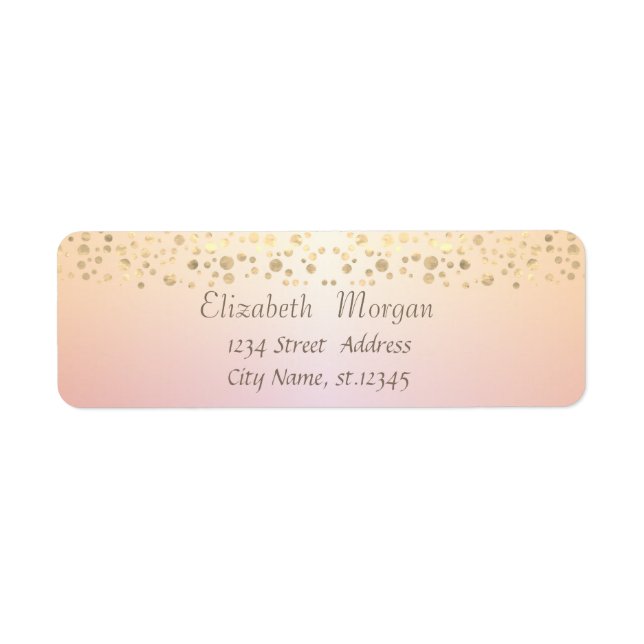 Elegant Trendy Gold Confetti (Vorne)