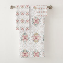 Elegant Tribal Floral Badhandtuch Set