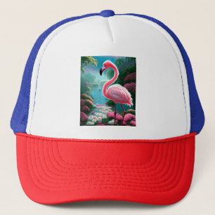 Elegant Tropical Flamingo-70852 Truckerkappe