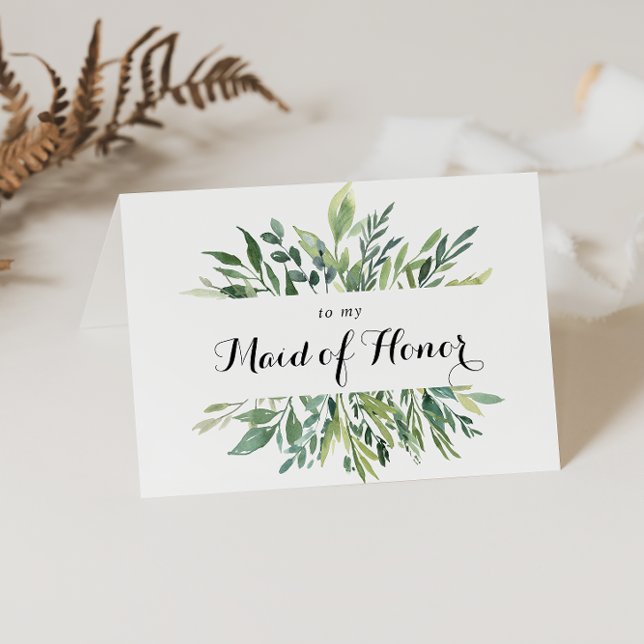 Élégant Tropical Green Bridal Party Merci (Créateur téléchargé)