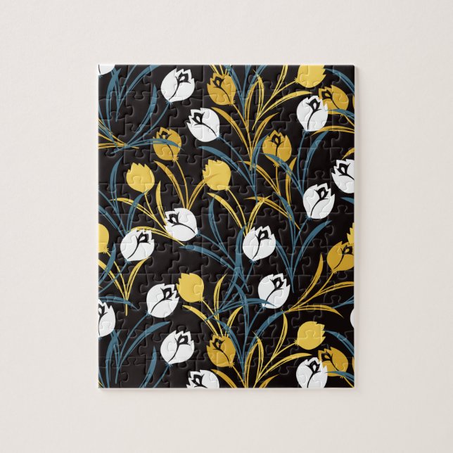 Elegant Tulip Floral Muster (Vertikal)