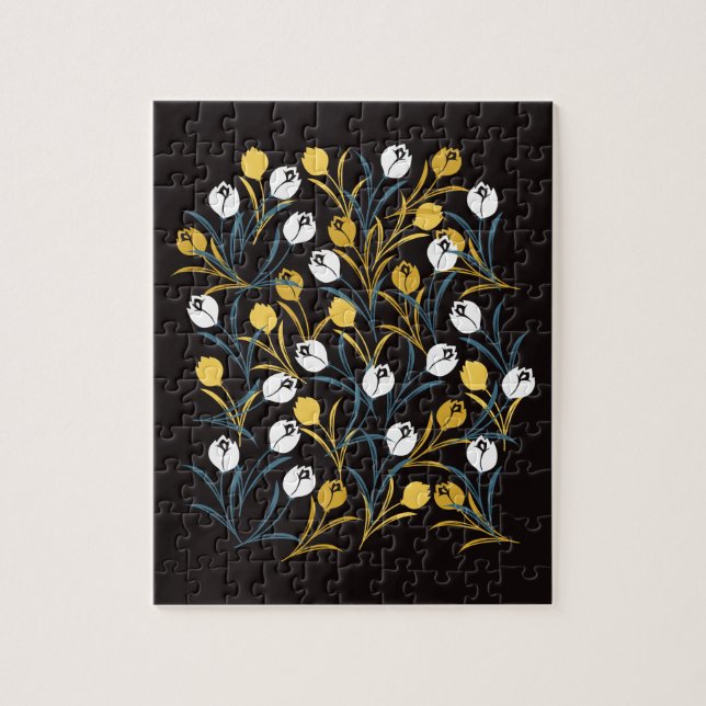 Elegant Tulip Floral Muster (Vertikal)
