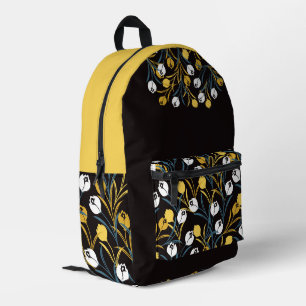 Elegant Tulip Floral Muster Bedruckter Rucksack