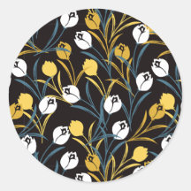 Elegant Tulip Floral Muster