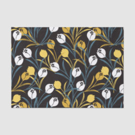 Elegant Tulip Floral Muster Seidenpapier