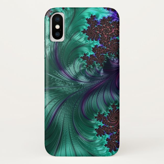 Elegant Turquiose iPhone Case (Rückseite)