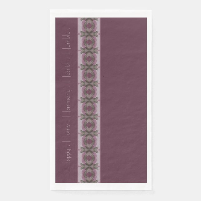 Elegant und Inspirierend Lila Serviette (Vorderseite)