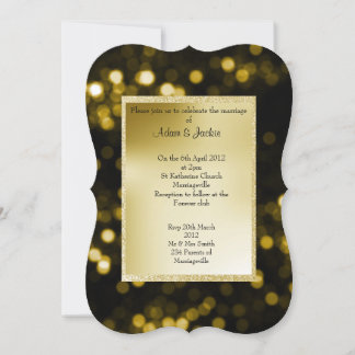 ELEGANT UND MODERN WEDD SCHWARZ UND GOLD NEU EINLADUNG