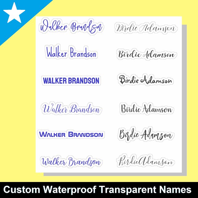 Elegant und stilvoll Namensaufkleber Aufkleber (Unique name labels)