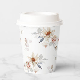 Elegant und zeitlos, floral pappbecher