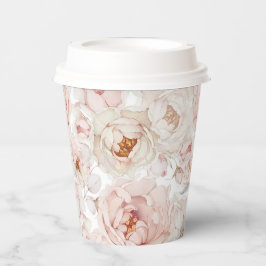 Elegant und zeitlos, floral pappbecher
