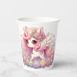 Elegant Unicorn Baby Shower Pappbecher