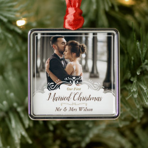 Elegant Unser erstes gemeinsames Weihnachten Ein F Ornament Aus Metall