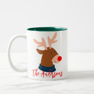 Elegant Unser erstes Weihnachten als Herr und Frau Zweifarbige Tasse