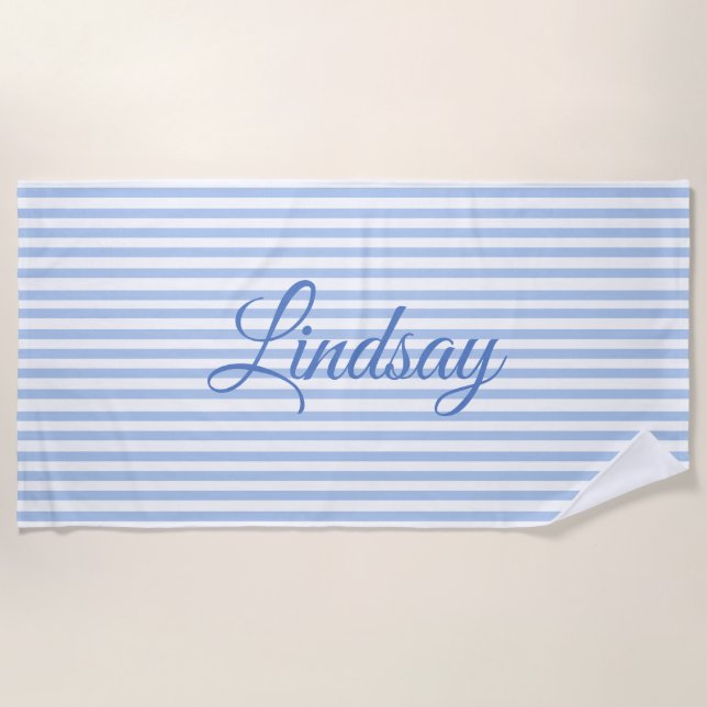 ELegant usty Blue Bachelorette Weekend Party Strandtuch (Vorderseite)