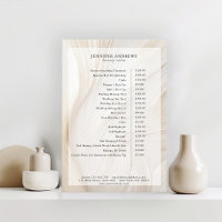 Elégant, Vagues, Salon, Liste de prix Poster