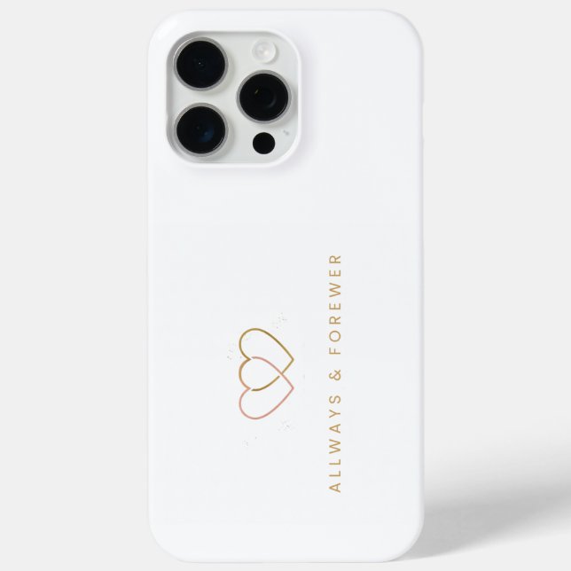 Elegant Valentine Phone Case for iPhone 15 Pro Max (Rückseite)