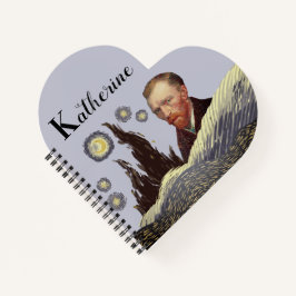 ELEGANT VanGogh editable Katherine name  Notizbuch