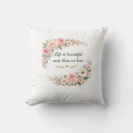 Elegant Very Good Floral Decorative Throw Pillow Kissen