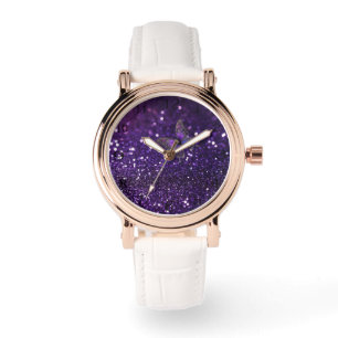 Elegant verzaubern: Der Lila Schmetterling Armbanduhr