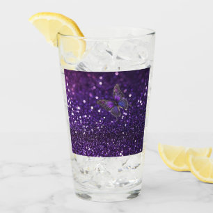 Elegant verzaubern: Der Lila Schmetterling Glas