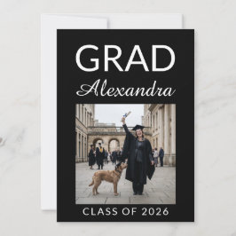 Elegant Veterinary Medicine Graduation Party Einladung