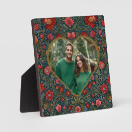 Elegant Victorian Valentines heart photo template Fotoplatte