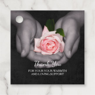 Elegant vielen Dank für die Unterstützung Rosa Ros Geschenkanhänger