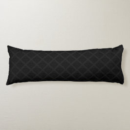Elegant Viktorianisch Damask Black Seitenschläferkissen