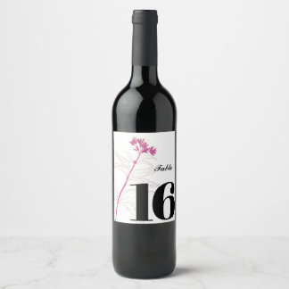 Elégant vin personnalisé étiquette table de fête é