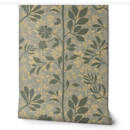 Elegant Vines of Botanic Poetry Earthy Silhouette Tapete