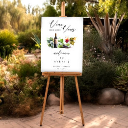 Elegant Vino Before Vows Brautparty Willkommen